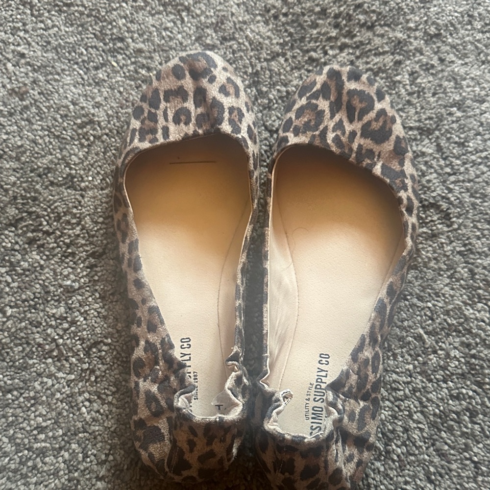 Mossimo Supply Co. Brown Leopard Flats